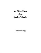 11 Studies for Solo Viola