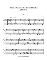 10 Little Duets for Teacher and Student (2 Cellos)