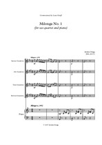 Milonga No.1 (for sax quartet and piano)