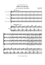 Waltz for Brenda (for sax quartet and piano)