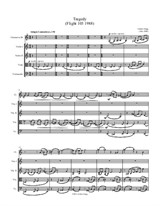 Tragedy (arranged for String Quartet and Clarinet)