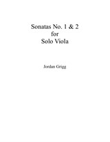 Sonatas No.1 and 2 for solo viola