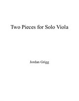 Two Pieces for Solo Viola