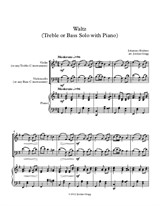 Waltz (Treble or Bass Solo with Piano)