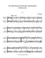 10 Little Duets for Teacher and Student (2 Bassoons)