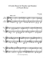 10 Little Duets for Teacher and Student (2 French Horns)