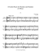 10 Little Duets for Teacher and Student (2 Oboes)
