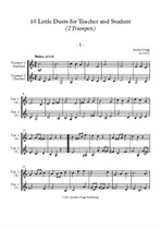 10 Little Duets for Teacher and Student (2 Trumpets)