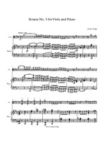 Sonata No.3 for Viola and Piano