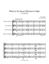 While by My Sheep I Watched at Night (sax quartet)