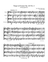 Tango in D major (String Quartet)