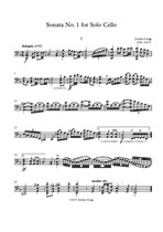 Sonata No.1 for Solo Cello