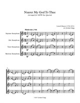 Nearer My God To Thee (arranged for SATB Sax Quartet)