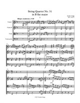 String Quartet No.31 in B flat major