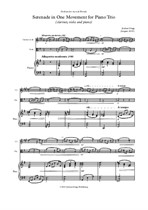 Serenade in One Movement for Piano Trio (clarinet, viola and piano)